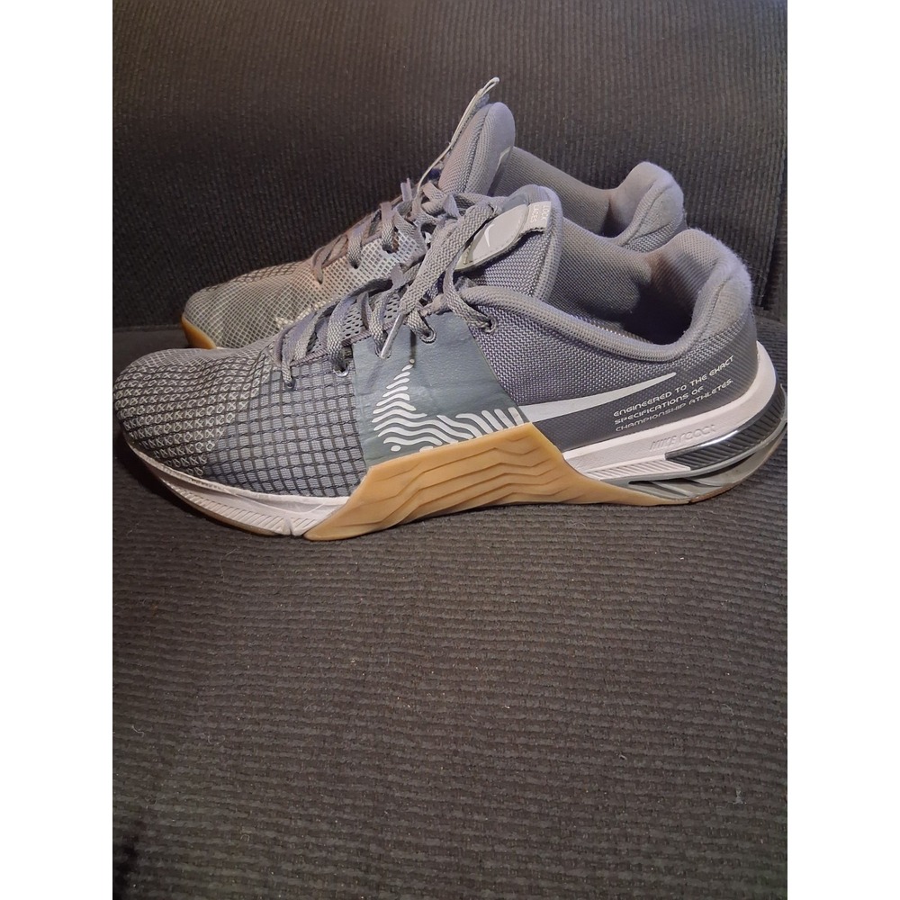Nike Metcon 8 Sz 14 Smoke Grey‎ Gum White Cross Training Shoes DO9328-002 Men's